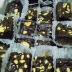 Chewy Brownies arranged in a box